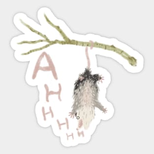 screaming possum Sticker